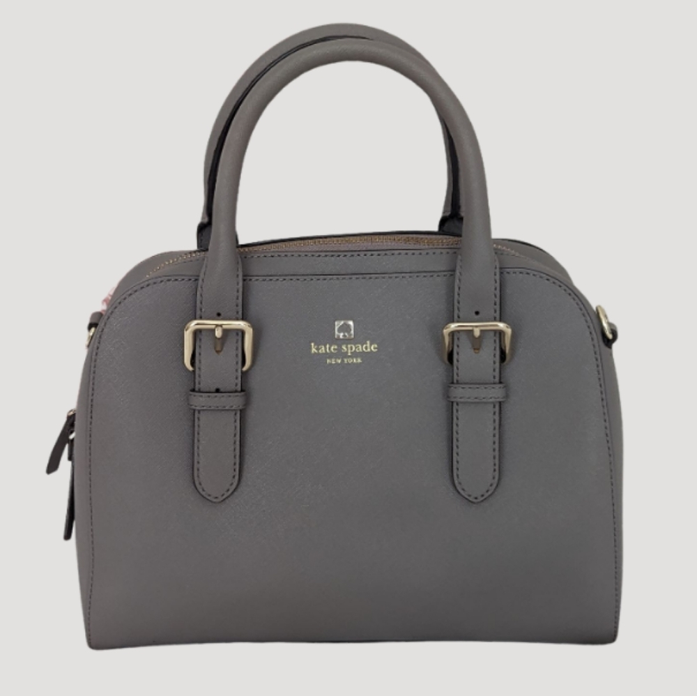 Kate Spade New York Gray Leather Satchel